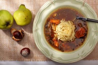 Zupa grzybowa z krajanką